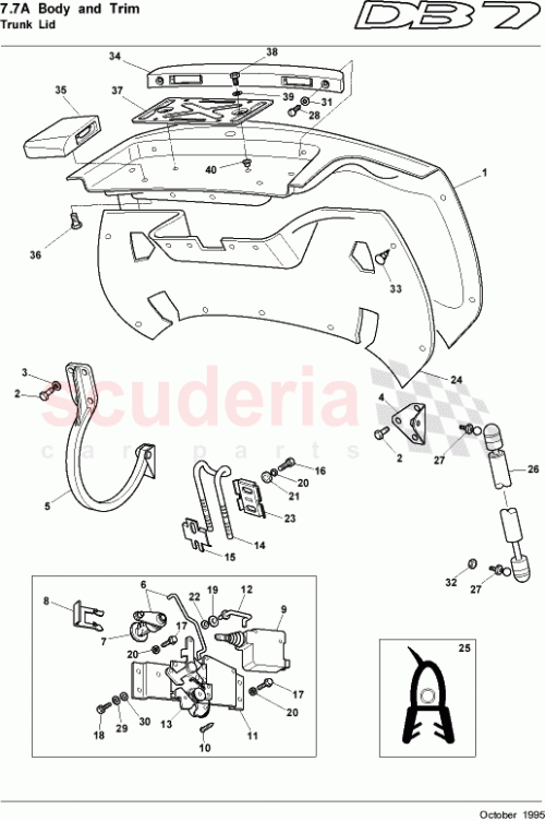 Part Diagram for Aston Martin 78-83402