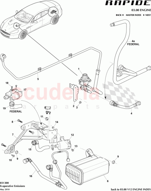 Part Diagram for Aston Martin 6H439G750AA