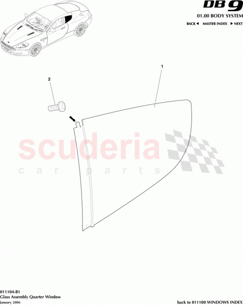 Part Diagram for Aston Martin 707515