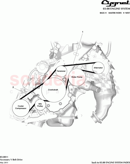 Part Diagram for Aston Martin 90916-02682