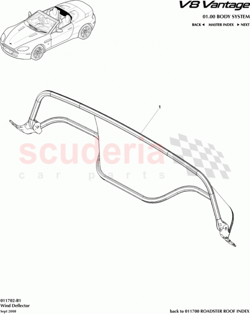 Part Diagram for Aston Martin 6G33-19136-AC
