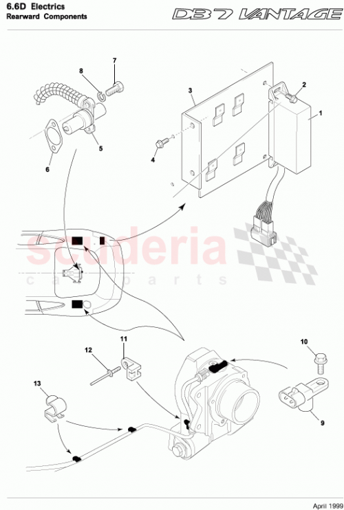 Part Diagram for Aston Martin 90-80245