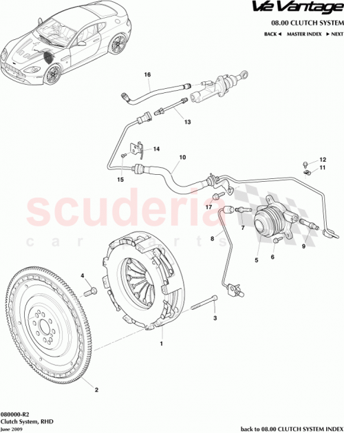 Part Diagram for Aston Martin AD23-R7N630-DA