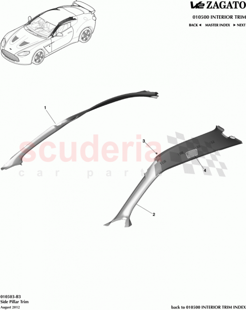 Part Diagram for Aston Martin CY83-025B39-BBW