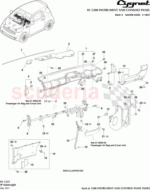 Part Diagram for Aston Martin 93568-55014