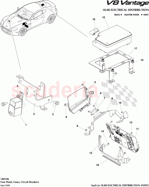 Part Diagram for Aston Martin 6G33-14A173-CG