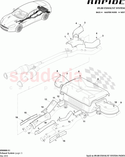 Part Diagram for Aston Martin AD43-5G221-EA