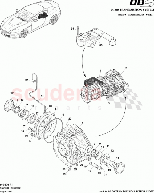 Part Diagram for Aston Martin 91793