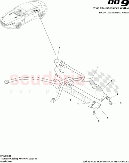 Part Diagram for Aston Martin 8D33-7H256-BB