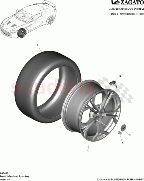 Part Diagram for Aston Martin CY83-1007-CA