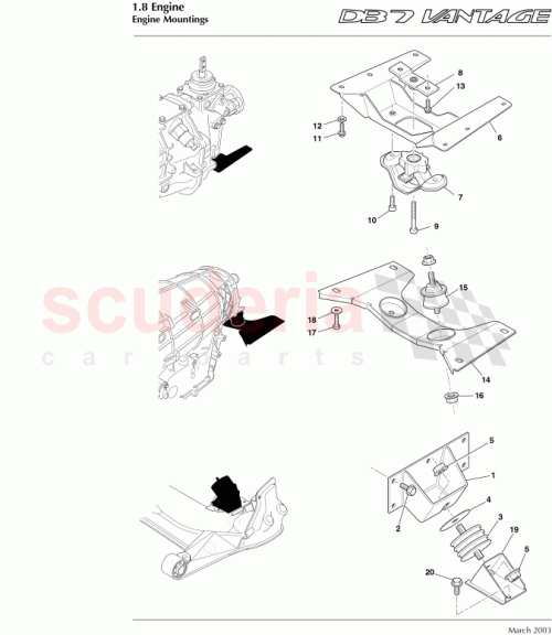 Part Diagram for Aston Martin 697129