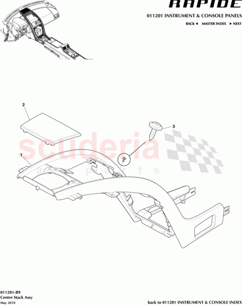 Part Diagram for Aston Martin AD43-55210-AAW