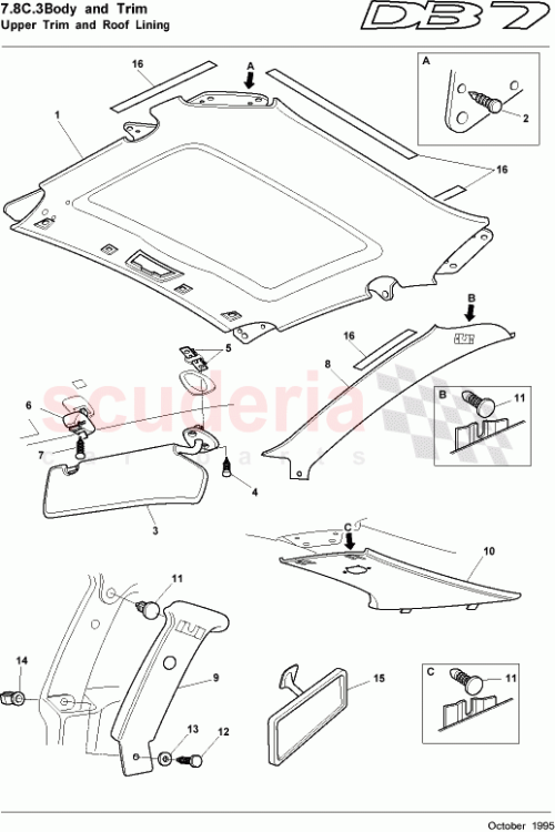 Part Diagram for Aston Martin 83-82832