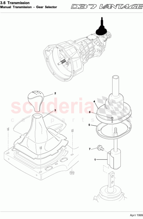 Part Diagram for Aston Martin 42-85476
