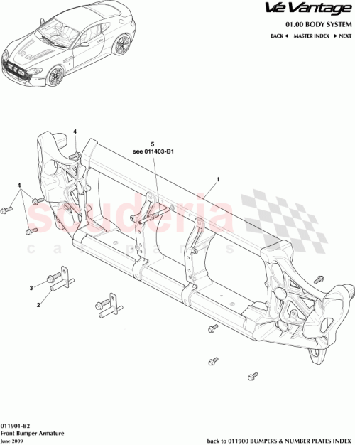 Part Diagram for Aston Martin 6G33-16A788-AC