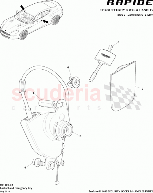 Part Diagram for Aston Martin AD43F21991AA