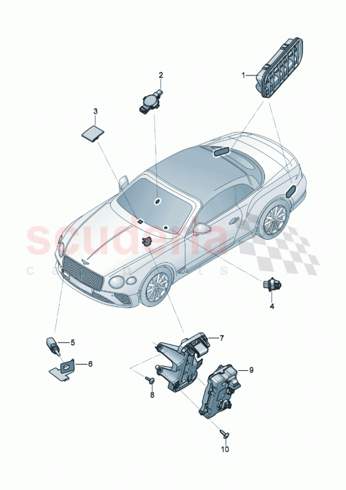 Part Diagram for Bentley 971907647