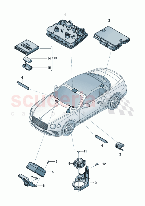 Part Diagram for Bentley 992035286K