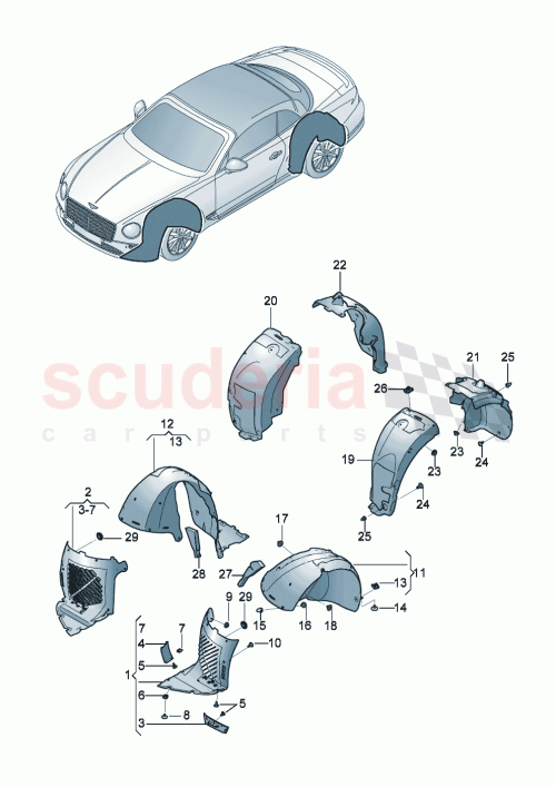 Part Diagram for Bentley N91242801