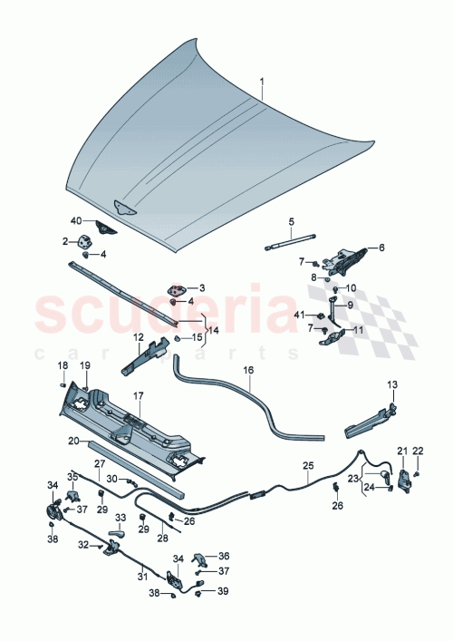 Part Diagram for Bentley 971 823 533 B