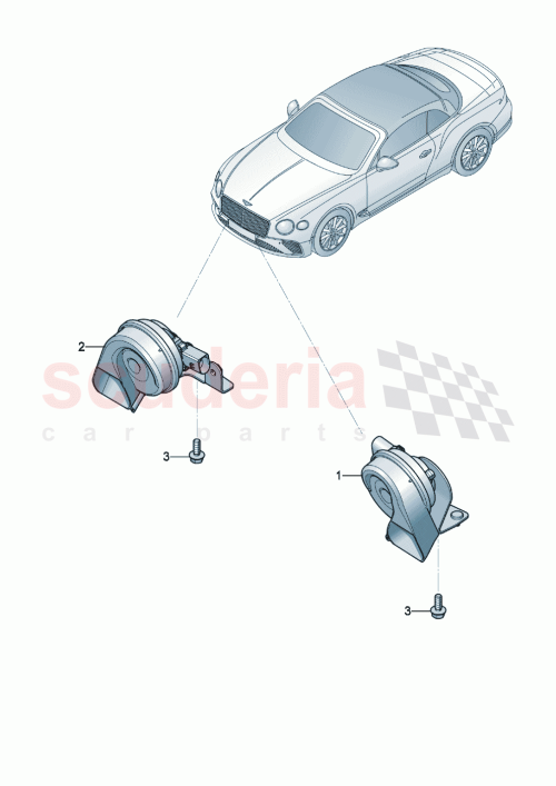 Part Diagram for Bentley 3SA951211B