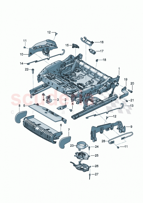 Part Diagram for Bentley 3SD885148