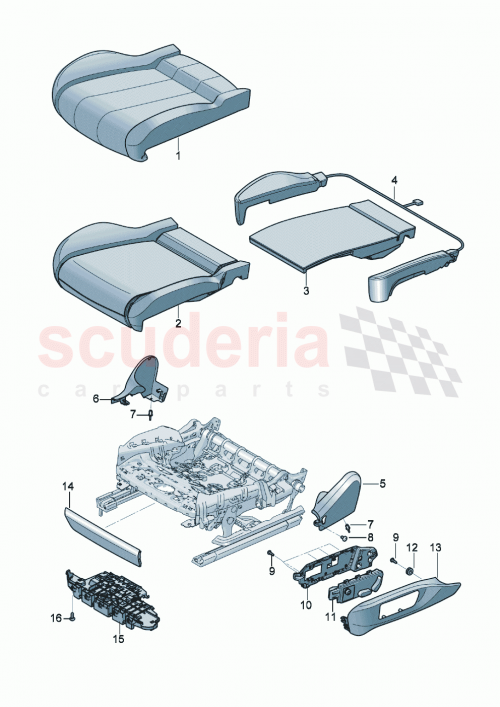 Part Diagram for Bentley 3SD881373AD