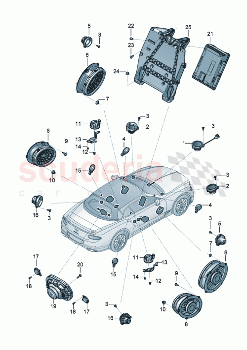 Part Diagram for Bentley 3SD907175