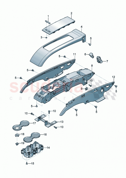 Part Diagram for Bentley 3SD857133A