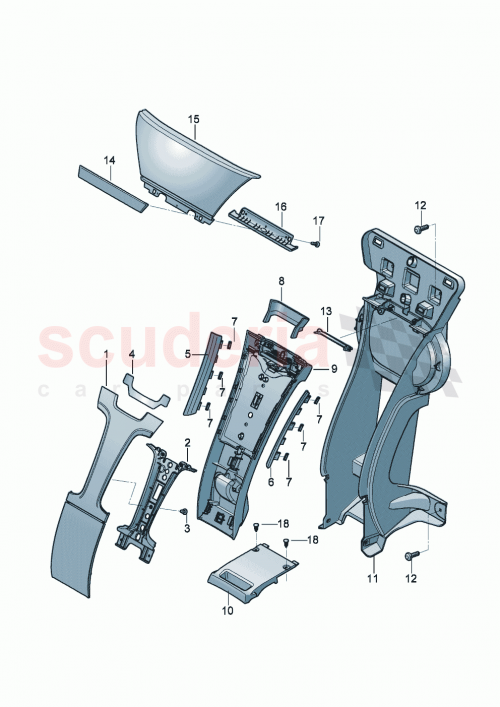 Part Diagram for Bentley 3SD885691C