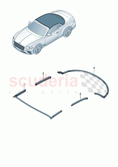Part Diagram for Bentley 3SD845430