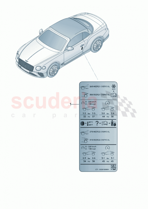 Part Diagram for Bentley 3SD010000HG