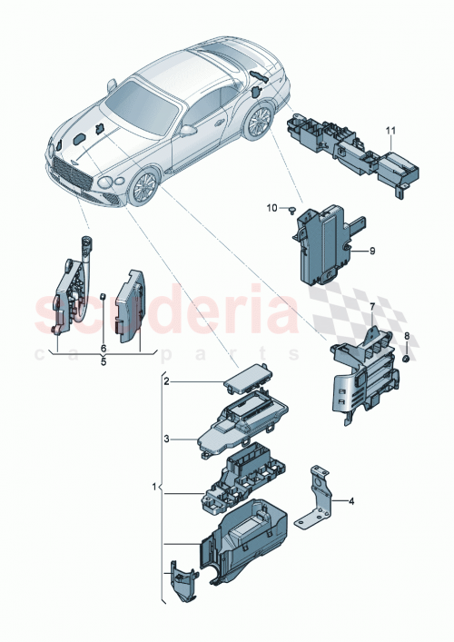 Part Diagram for Bentley 971937540B