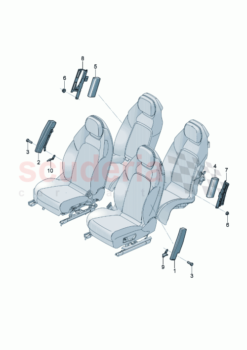 Part Diagram for Bentley 3SD880242E