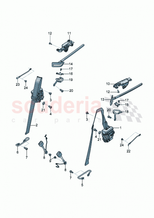 Part Diagram for Bentley 3SD 857 739 J