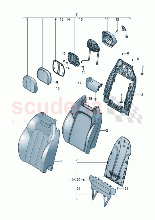 Part Diagram for Bentley 3SD881553N