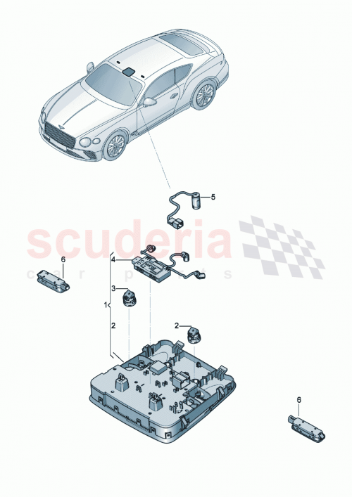 Part Diagram for Bentley 3SD959551DE