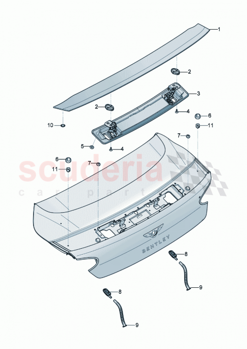 Part Diagram for Bentley N91140501