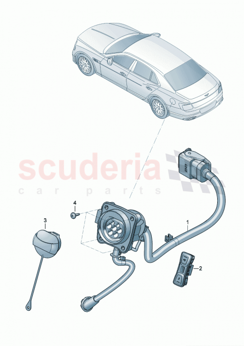 Part Diagram for Bentley 3SE941041