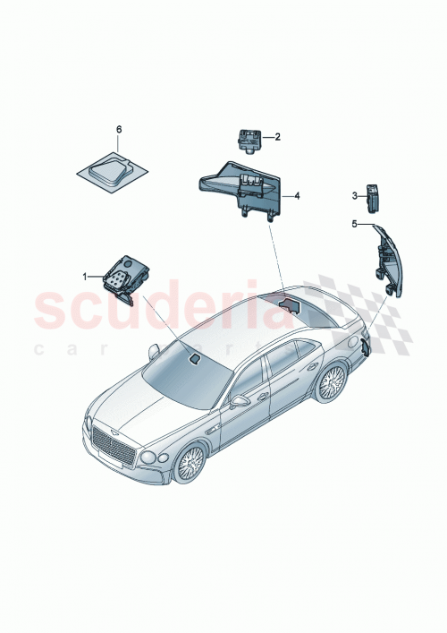 Part Diagram for Bentley 3SE907217A