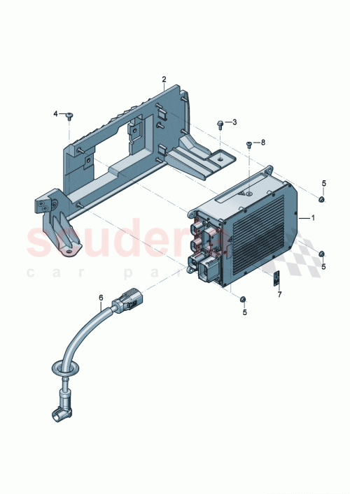 Part Diagram for Bentley 3SE 915 345 A