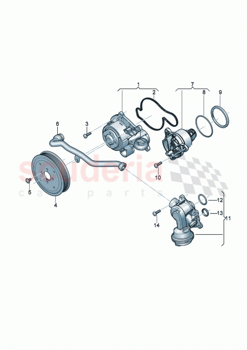 Part Diagram for Bentley 06M121013D