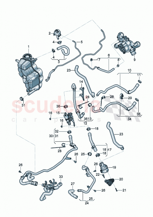Part Diagram for Bentley 971 815 554 A