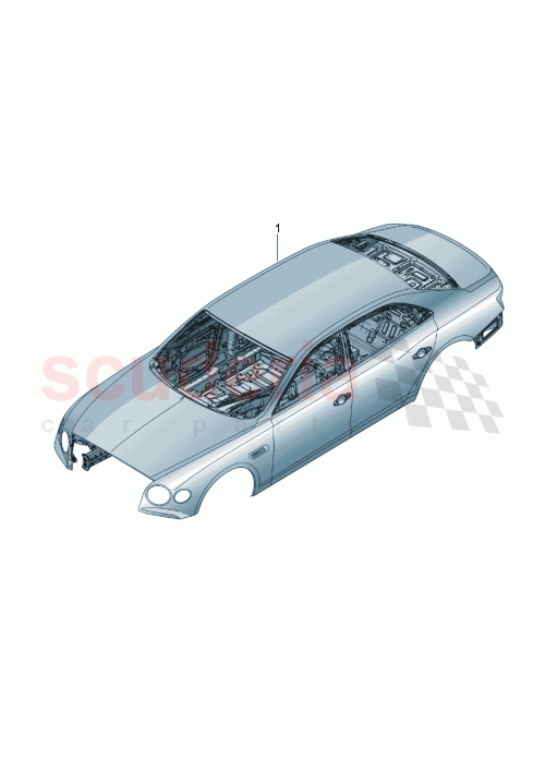 Part Diagram for Bentley 3SE 800 433 B