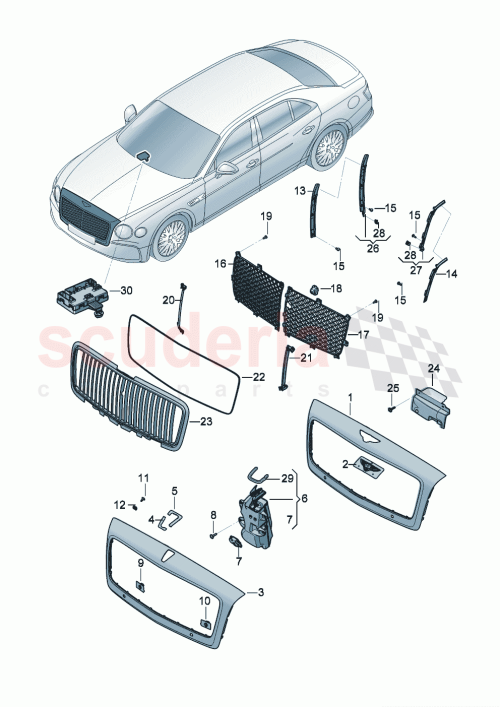 Part Diagram for Bentley 3SE854501A