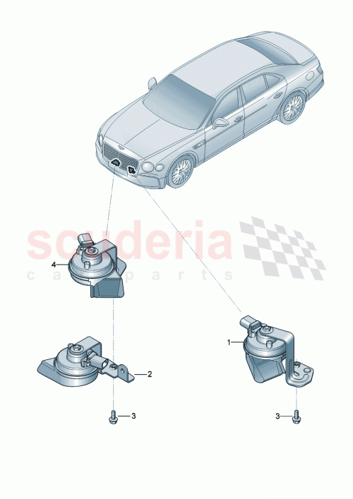 Part Diagram for Bentley 3SA951212E
