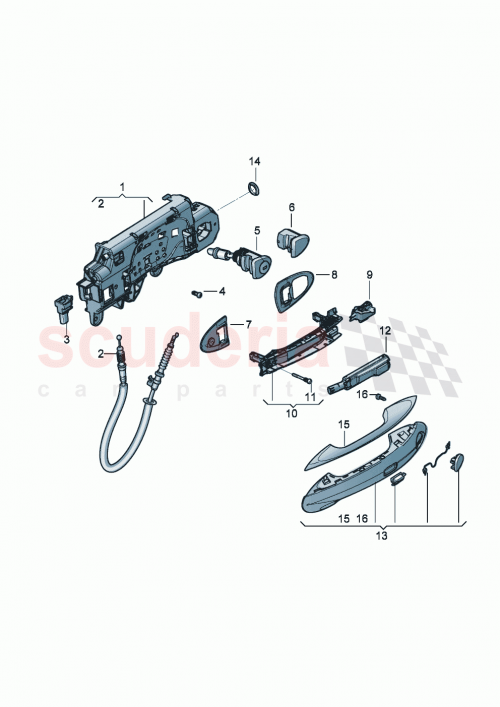 Part Diagram for Bentley 3SD 837 208 D