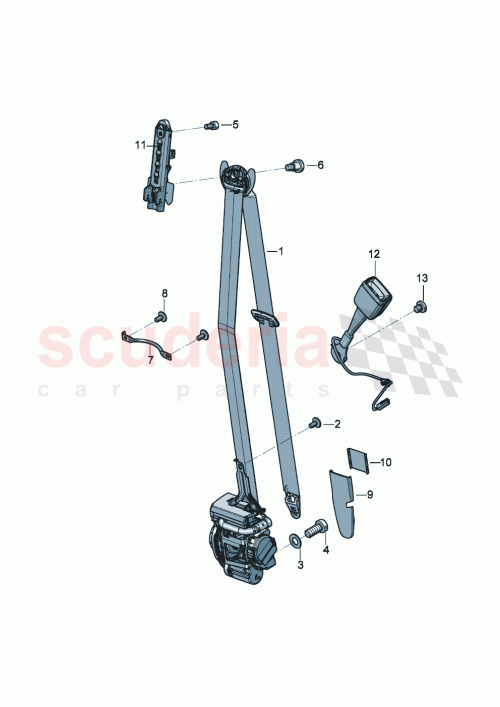 Part Diagram for Bentley 3SE 857 178