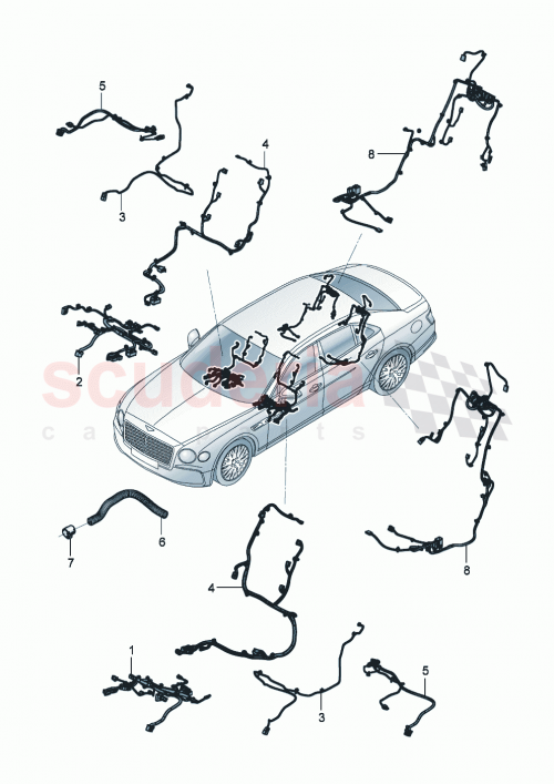 Part Diagram for Bentley 3SE971365AA