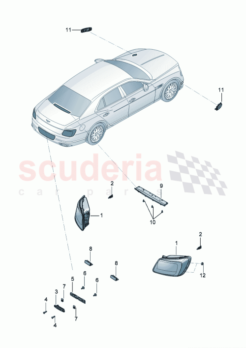 Part Diagram for Bentley 6RU945300